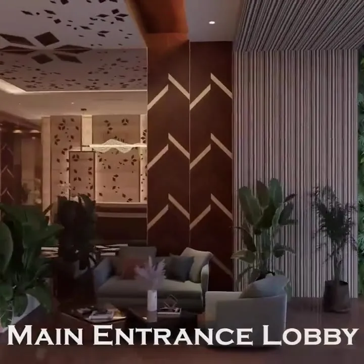 Entrance lobby from a residential 3D walkthrough film